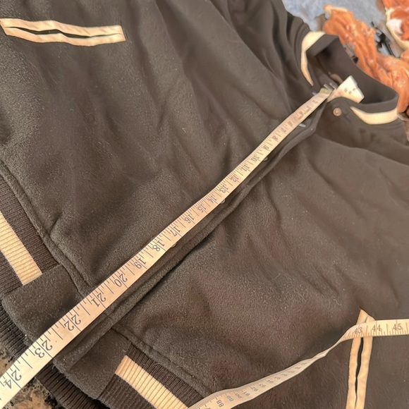 Cotton On black and white oversized quilted bomber varsity jacket NWT XL - Picture 8 of 9